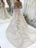 Popular Long Sleeves Unique Applique Lace Long Bridal Wedding Dresses, BGP243