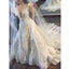 Gorgeous Affordable Charming Applique Lace Long Bridal Wedding Dresses, BGP260